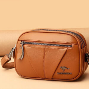 The Artisan Circle: Soft Cowhide Leather Crossbody Bag for Effortless Chic