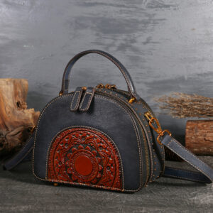 Talli-Up Simple Suede & Leather Satchel: Timeless Carry, Modern Versatility