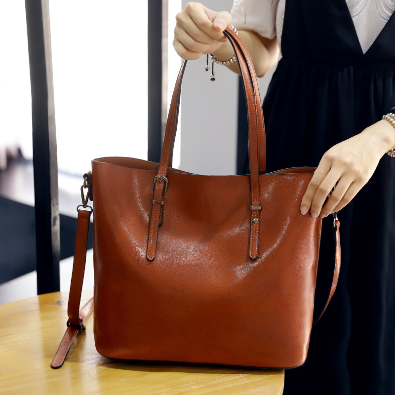 The Nexus Collection: Elevate Your Everyday with the Oil Wax Leather High-Capacity Messenger Tote