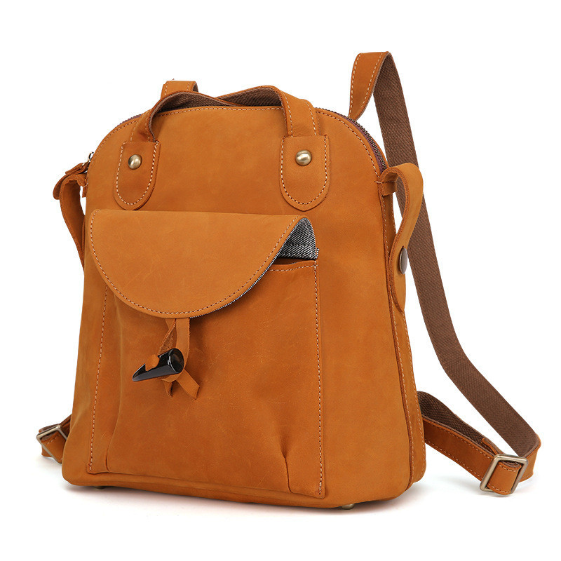 The 'Urban Wanderer' Genuine Leather Backpack: Effortless Style, Everyday Essential - Image 5