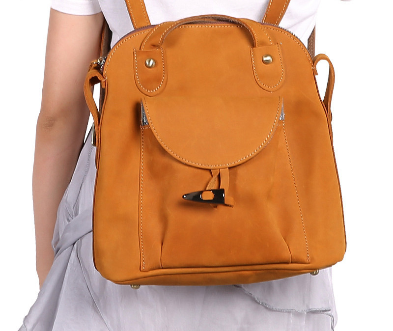 The ‘Urban Wanderer’ Genuine Leather Backpack: Effortless Style, Everyday Essential