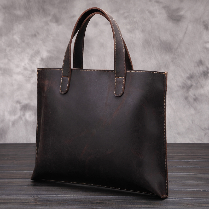 The Heritage Briefcase: Artisan Crazy Horse Leather Messenger Bag for the Modern Professional - Image 4