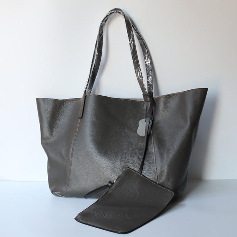 The "Vibe" Collection: Top-Layer Cowhide Leather Shoulder Bag - Image 3
