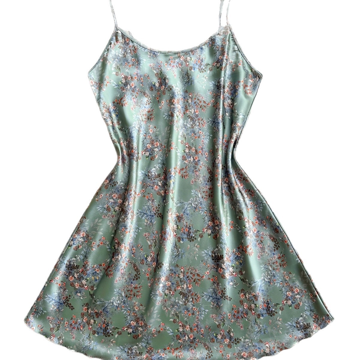 Luxe Silk-Like Cami Dress Pajama Set: Effortless All-Season Elegance - Image 6