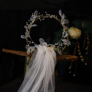 The Celeste Floral Tulle Veil
