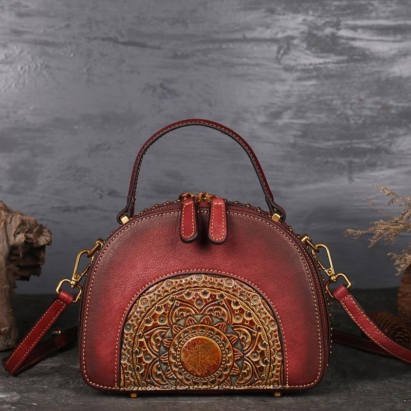 Talli-Up Simple Suede & Leather Satchel: Timeless Carry, Modern Versatility - Image 3