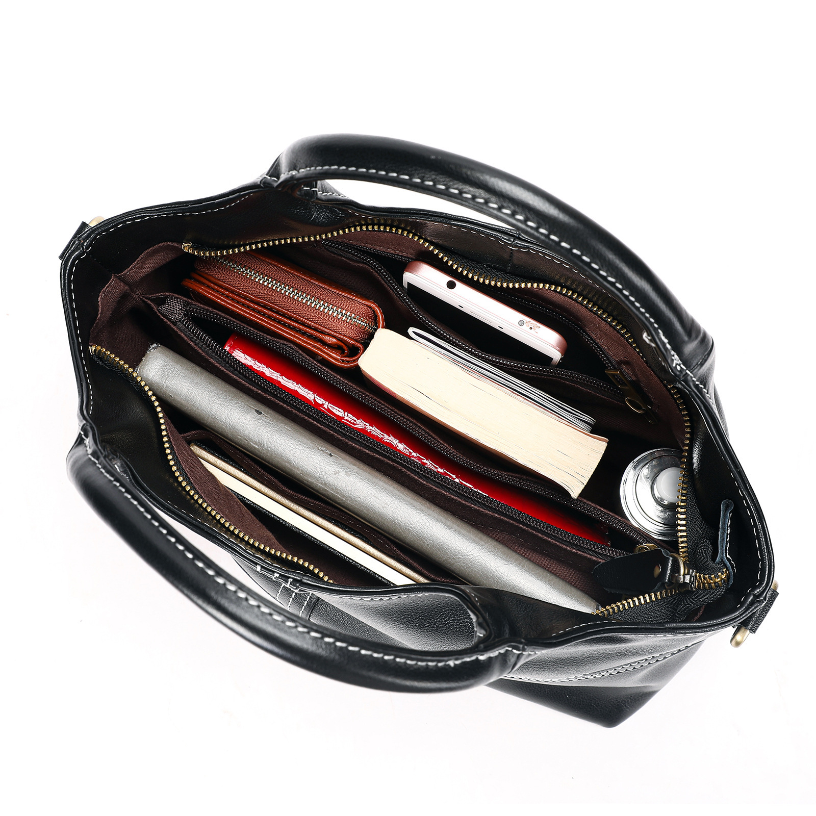 The ‘Signature Stitch’ First Layer Cowhide Crossbody: Timeless Style, Everyday Essential