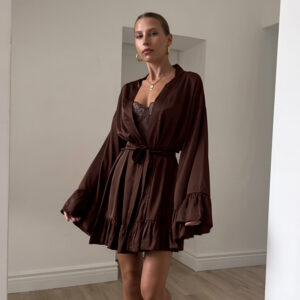 Effortless Chic: The Talli-Up™ Satin Romance Robe Set for Elevated Comfort