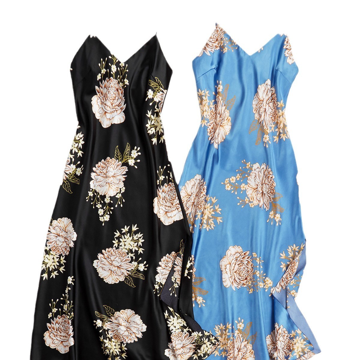 Luxe Silk-Inspired Sculpted Nightgown & Loungewear Set – Effortless Evening Elegance
