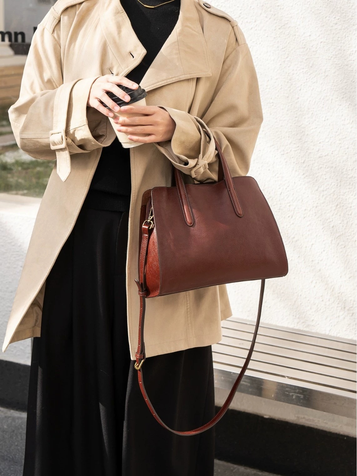 The Avenue Tote: Vintage Tree-Tanned Cowhide Leather Handbag | Talli-Up