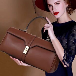 The Avenue: Artisan Cowhide Cylindrical Messenger Bag - Timeless Sophistication