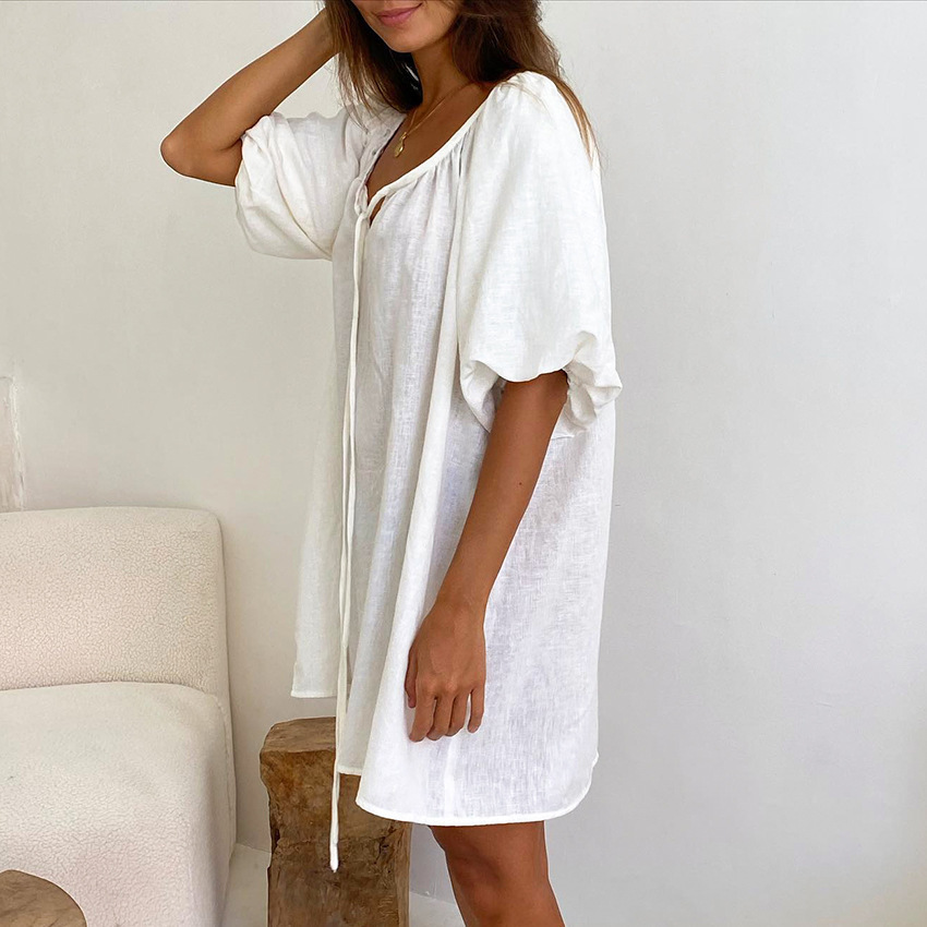Ethereal Cloud Cotton Nightgown: Effortless Chic & Ultimate Comfort - Image 2