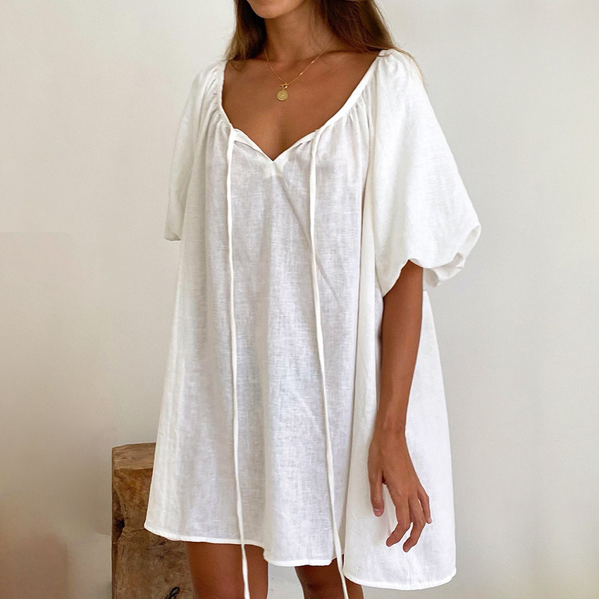 Ethereal Cloud Cotton Nightgown: Effortless Chic & Ultimate Comfort - Image 4