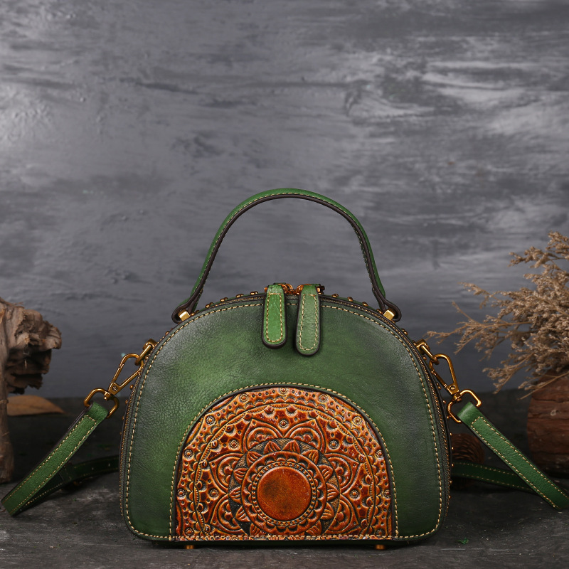Talli-Up Simple Suede & Leather Satchel: Timeless Carry, Modern Versatility - Image 6