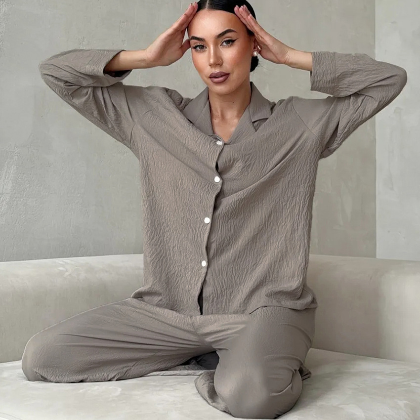 Effortless Elegance: The Luxe Ice Silk Lounge Set for Modern Women