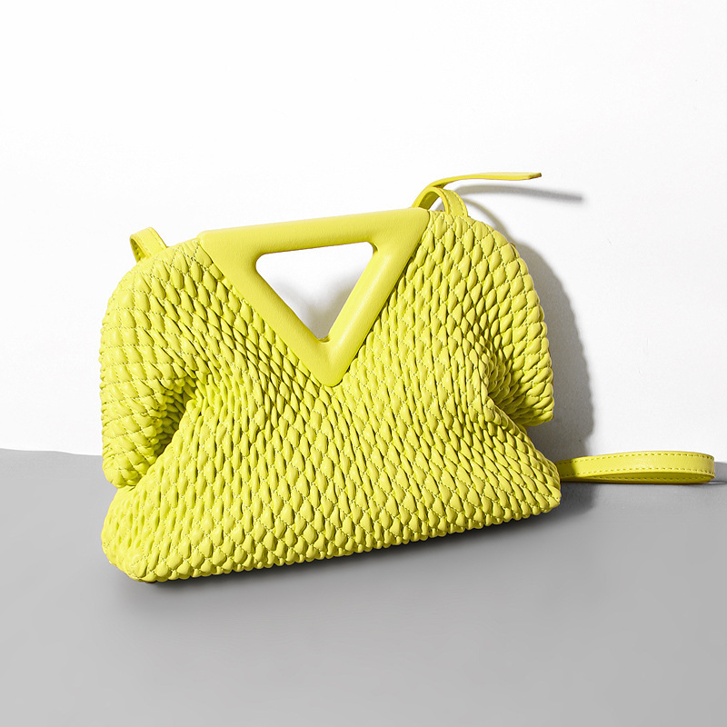 The Wrinkled Cloud: Cowhide Leather Dumpling Bag - Image 6