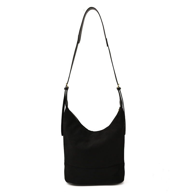 The Uptown Artisan: Vintage Suede Bucket Bag - Your Statement Piece - Image 7
