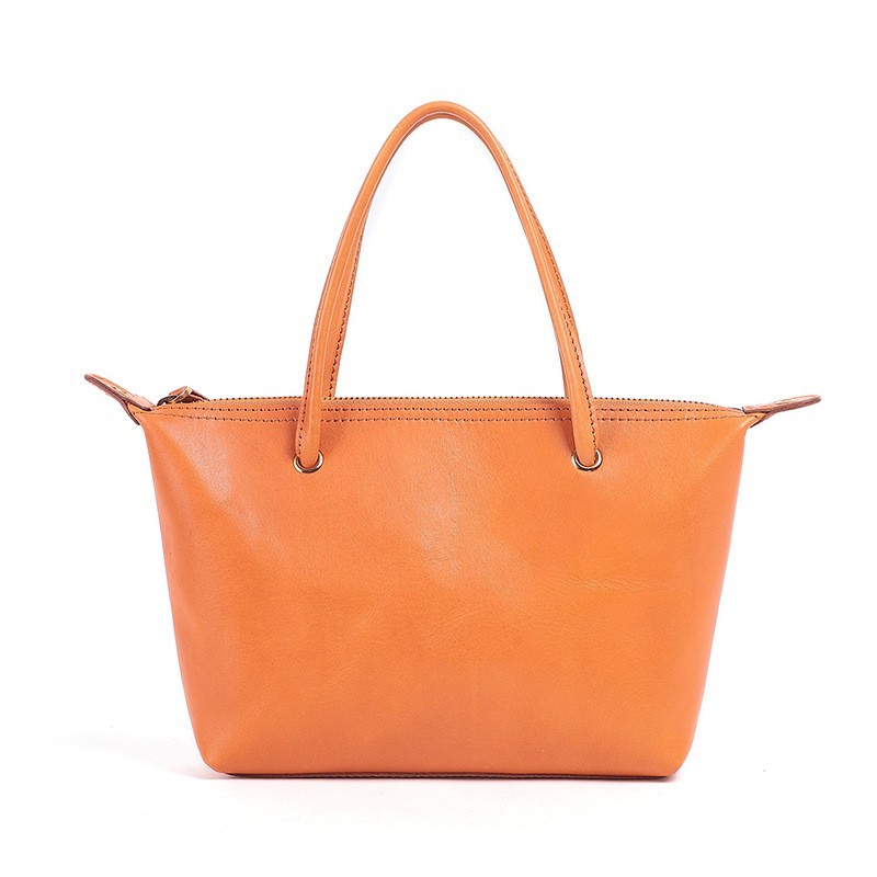 Large Capacity Genuine Leather Women's Bag First Layer Cowhide Handbag - Image 3