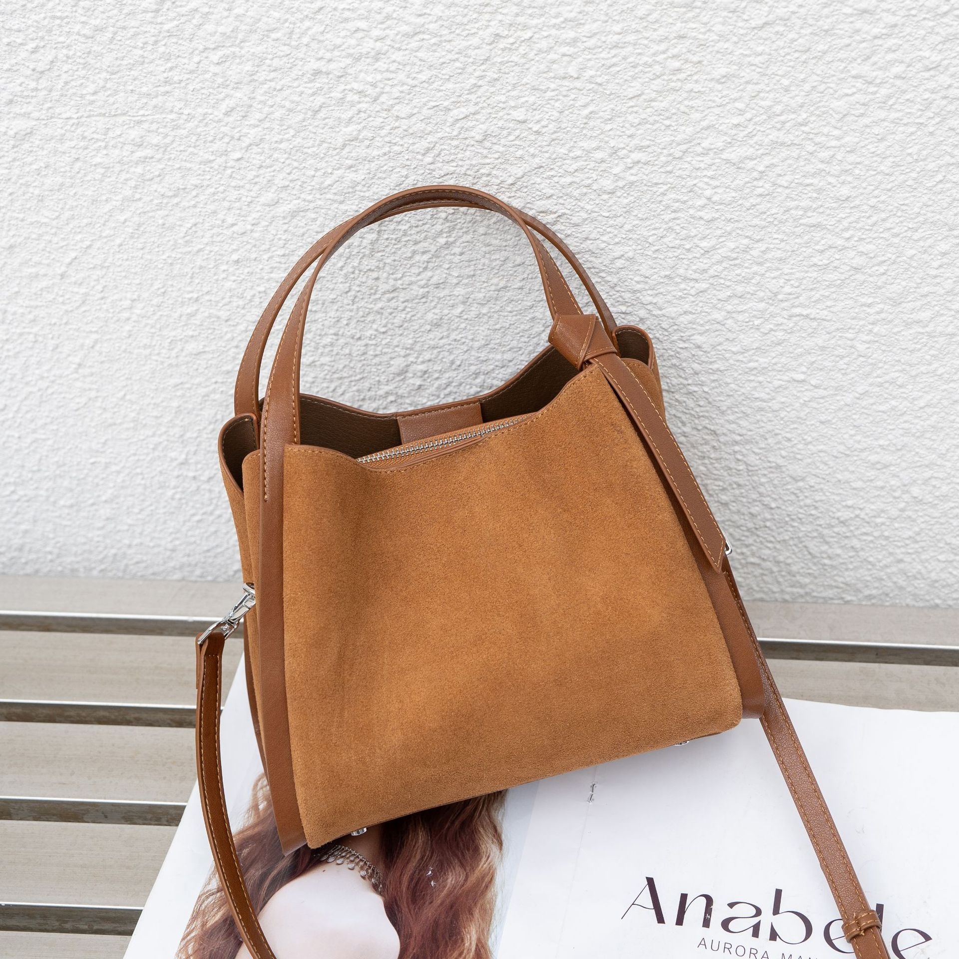 The 'Everyday Icon' Frosted Cowhide Bucket Bag: Your Chic Companion - Image 4