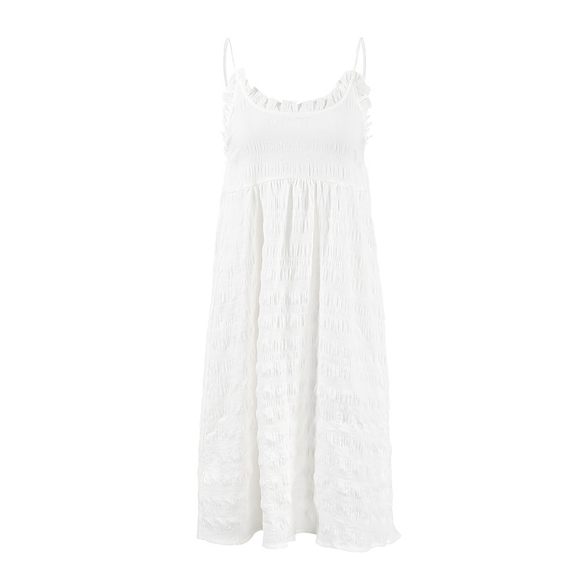 Effortless Chic: The "Luna" Strappy Backless Loungewear Nightdress with Delicate Ruffle Hem - Image 5
