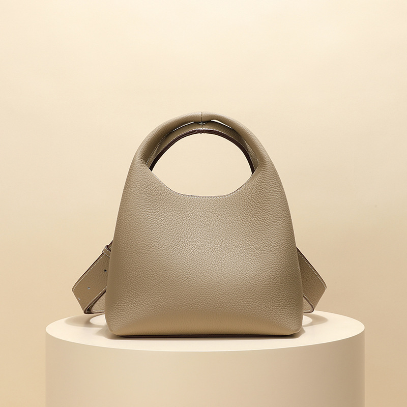 Chic Temperament Top-Layer Cowhide Crossbody Bag: Your Daily Essential