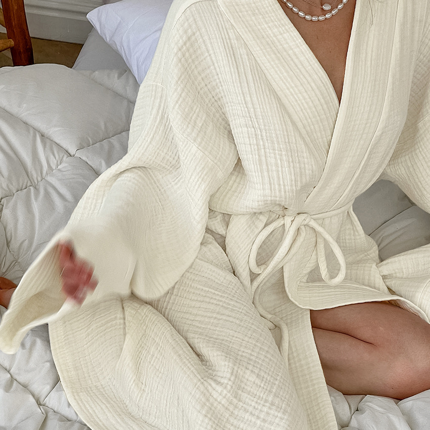 Talli-Up Luxe Cotton Lace-Up Loungewear Set: Effortless Elegance for Modern Living - Image 5