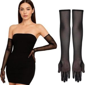 The Petal Embroidered Evening Gloves