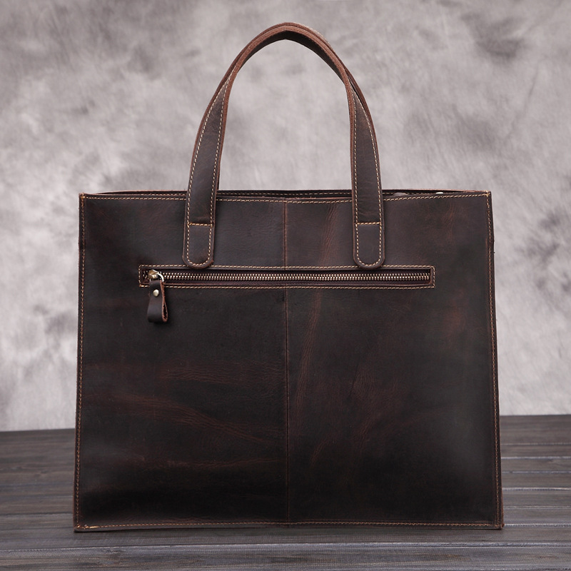 The Heritage Briefcase: Artisan Crazy Horse Leather Messenger Bag for the Modern Professional - Image 7