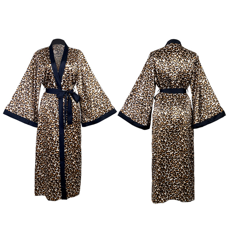 Talli-Up Luxe Leopard Satin Robe: Effortless Glamour for the Modern Muse - Image 3
