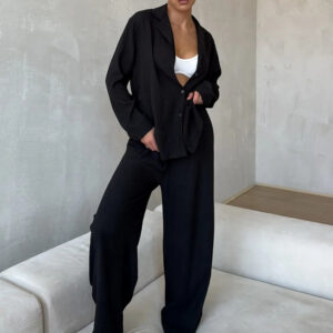 Effortless Elegance: The Luxe Ice Silk Lounge Set for Modern Women