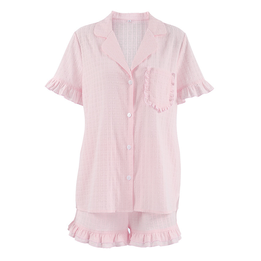 Talli-Up: Chic Pink Cotton Loungewear Set - Effortless Elegance for the Modern Woman - Image 4