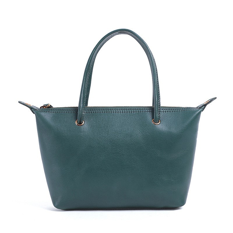 Large Capacity Genuine Leather Women's Bag First Layer Cowhide Handbag - Image 9