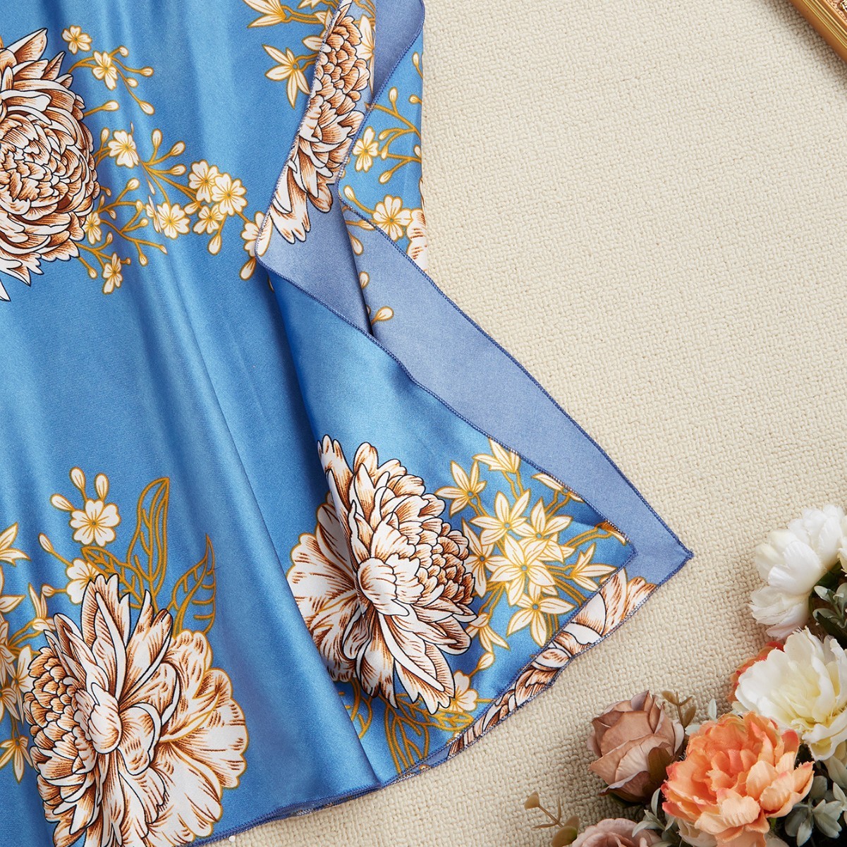 Luxe Silk-Inspired Sculpted Nightgown & Loungewear Set - Effortless Evening Elegance - Image 6