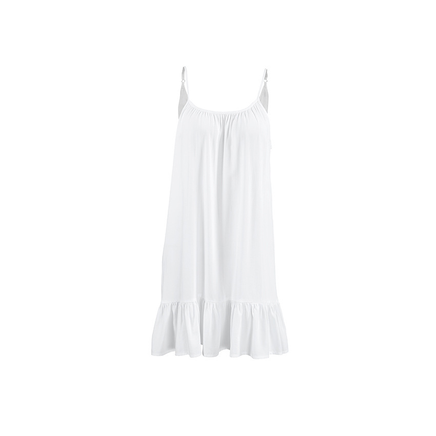 Ethereal Ruffles Sleeveless Nightdress: Luxurious Loungewear for Effortless Elegance - Image 3
