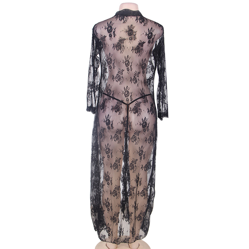 The Whisper Collection: Midnight Lace Nightgown – Embrace Your Inner Goddess - Image 4